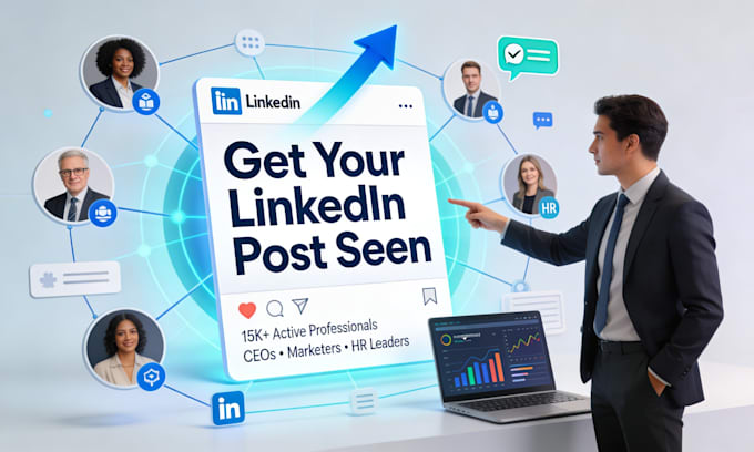 promote your linkedin post to over 15k engaged b2b professionals