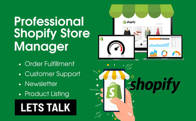 manage shopify store, create shopify dropshipping store