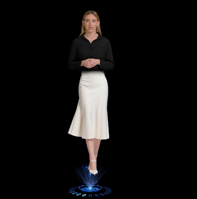 create ai spokesperson video