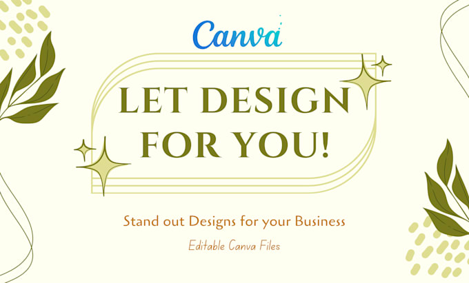 design anything in canva, create any design using canva, canva design editable