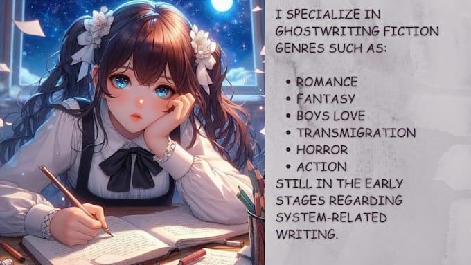 ghost write fiction novel