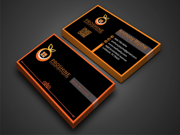 create modern minimalist business card and visiting card
