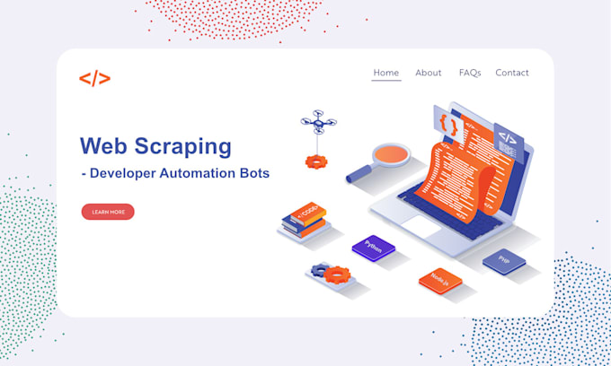 develop automation bots for web scraping