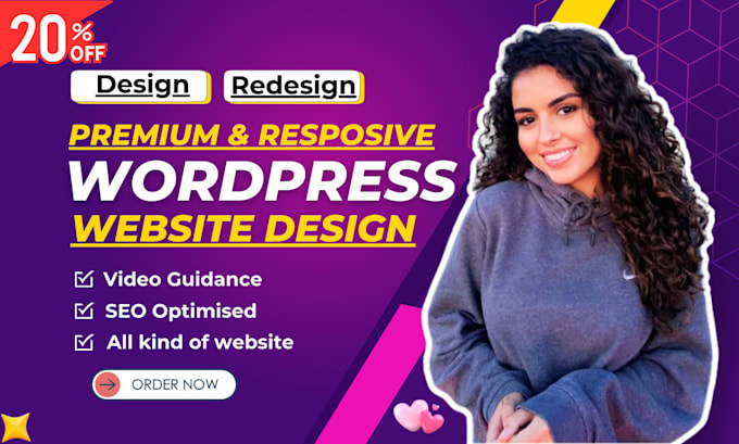 develop wordpress website blog design on bluehost godaddy siteground hostgator