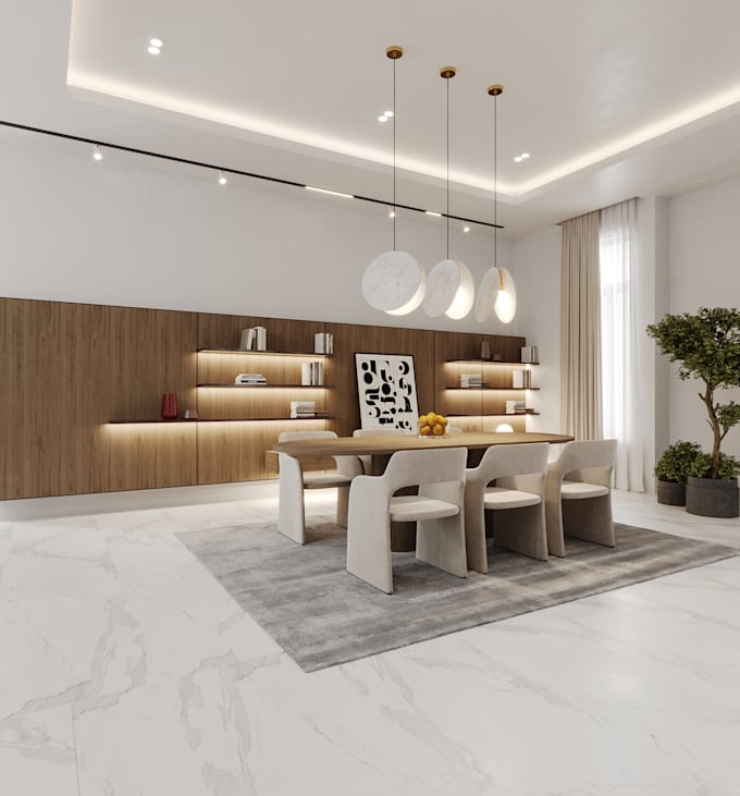 create photorealistic 3d model and render for exterior, interior spaces