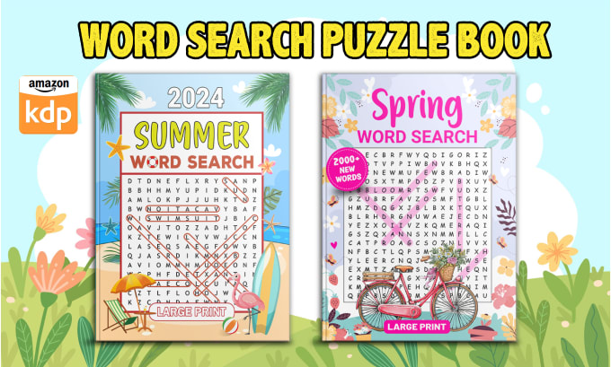 Create word search maze and crossword puzzle book for kdp by Sirazul 19