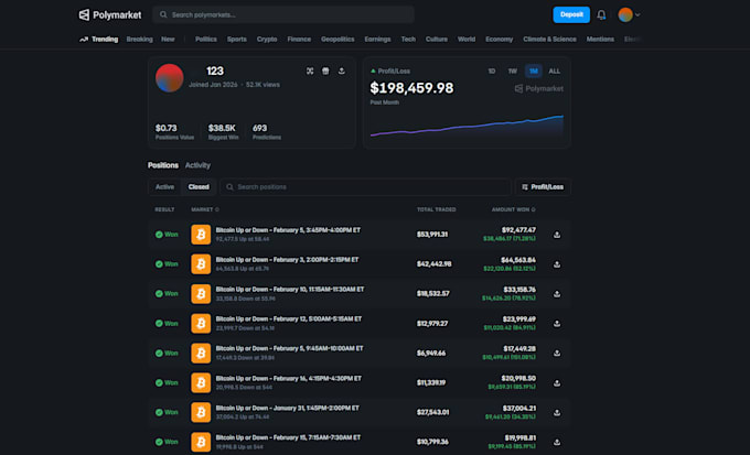 blockchain developer for polymarket kalshi bot, copy trading, pump fun bot