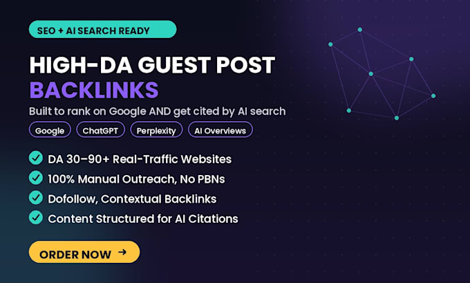 build high da guest post backlinks for SEO and ai search ranking