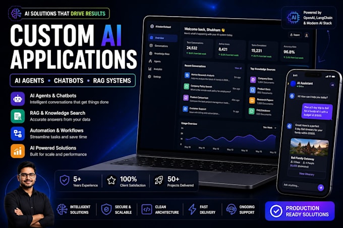 build custom ai agents, chatbots and ai applications