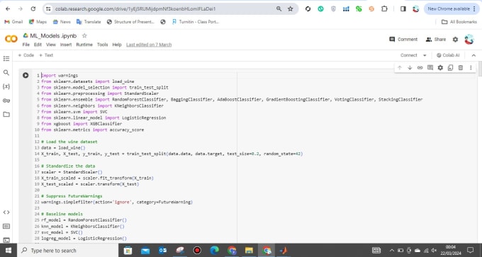 Do matlab, python and machine learning projects using google collab by ...
