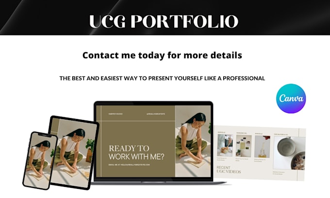 create an aesthetic ugc portfolio
