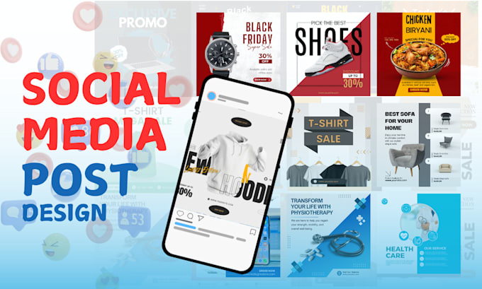 design social media posts for facebook, instagram  and ads