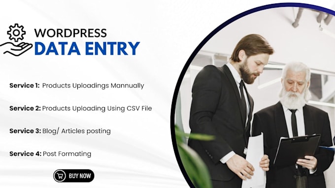 data entry, wordpress data entry, and excel data entry