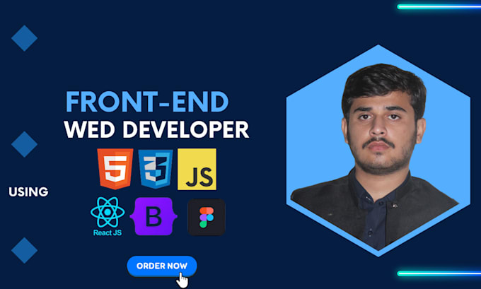 Be your front end developer using html, css, bootstrap, js by ...