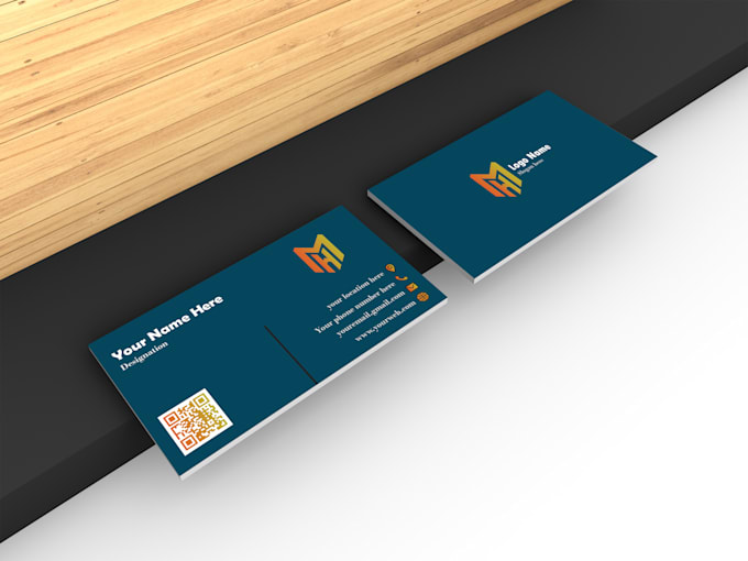 do create business card design with qr code