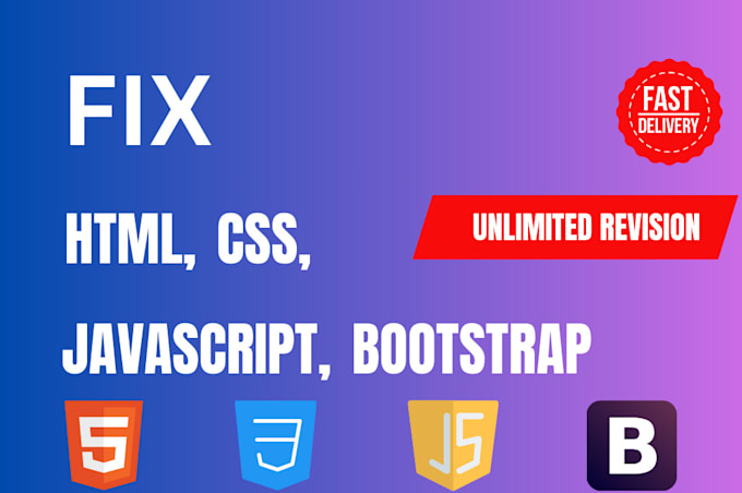 Fix your html css javascript bugs by Nusrat_jarin21 | Fiverr