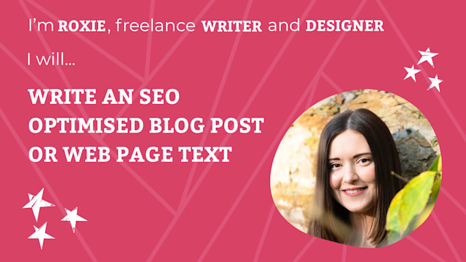 write blog post or web page text with SEO terms included