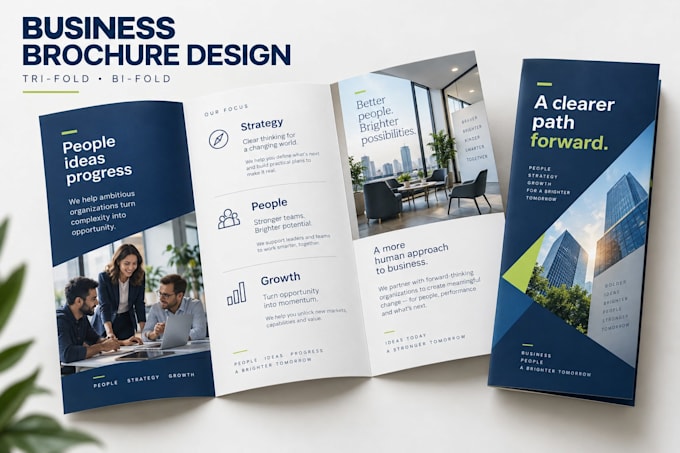 design a print ready business flyer or promotional brochure