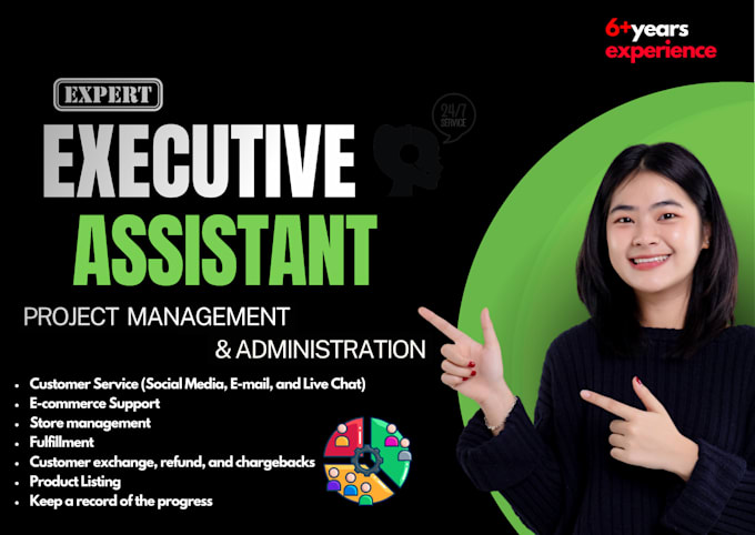 be your executive virtual assistant, administrative, and customer support
