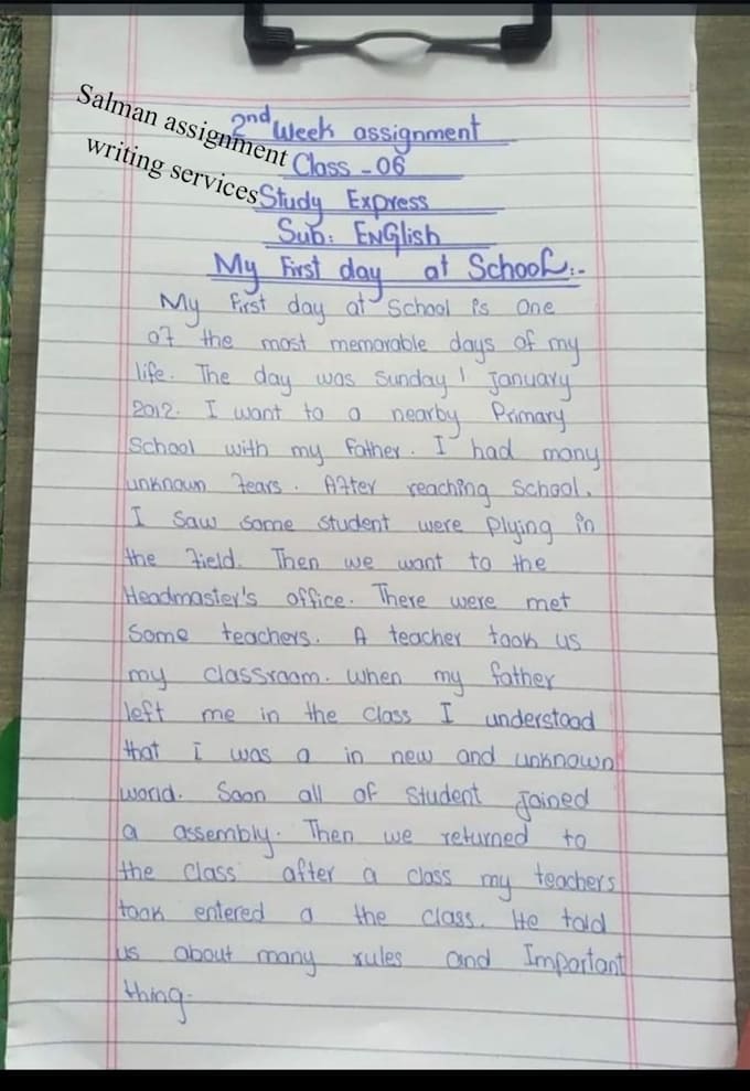 write your assignments with my beautiful handwriting