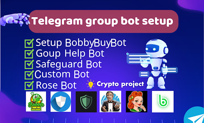 be setup telegram community bot in your crypto project