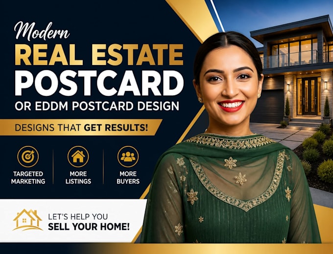 design real estate postcard and eddm mailer