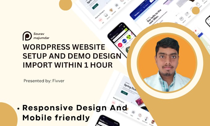 wordpress website setup and demo design import within 1 hour
