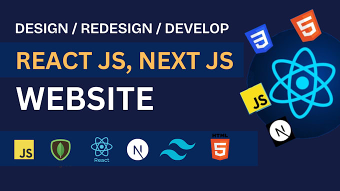 Develop website with react js, next js, and tailwind css by ...