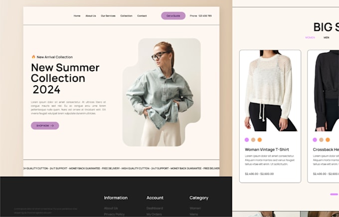 create a professional custom wordpress website