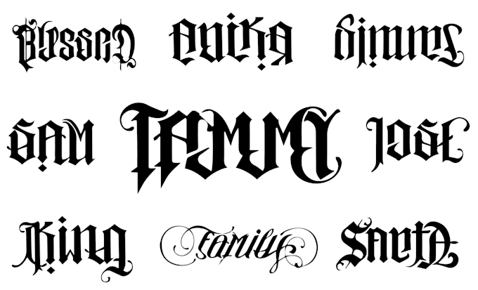 do creative ambigram design for your tattoos