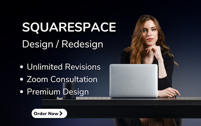 Design, redesign squarespace website or build website development ...