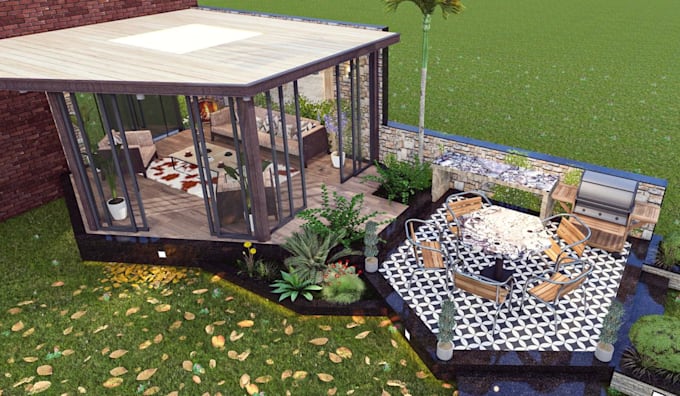 landscape, front garden, backyard design