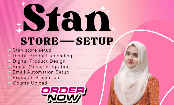 be your stan store expert, digital product design and upload