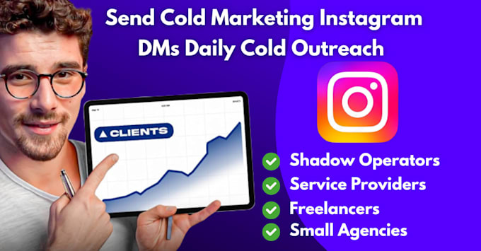 send cold marketing instagram dms for you, daily cold outreach dms