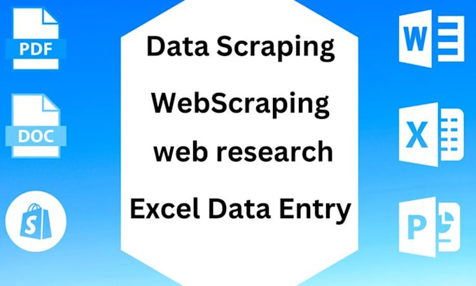 do perfect excel data entry, research, web scraping, data collection