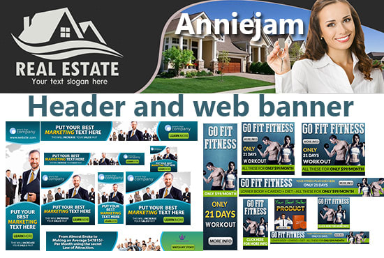 design attracitve  banner ads