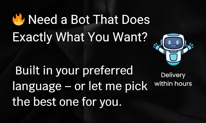 be your expert telegram or discord bot developer build robust systems