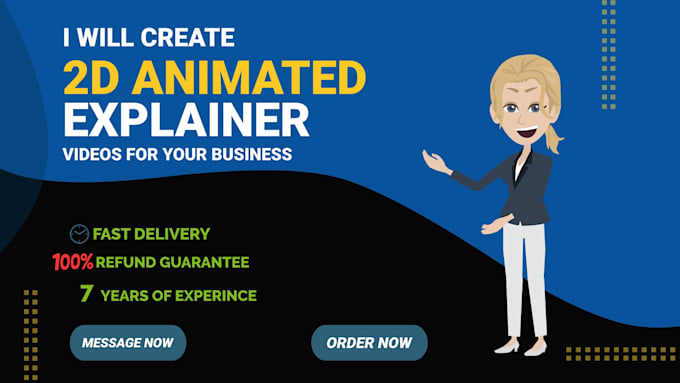 create professtional business, marketing 2d animate videos