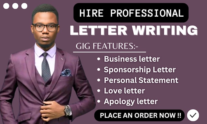 Write apology letter court character love letter business letter