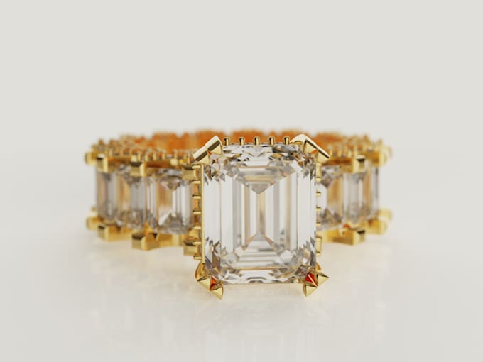 make a realistic jewelry 3d rendering