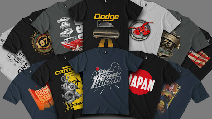 create t shirt design and typography