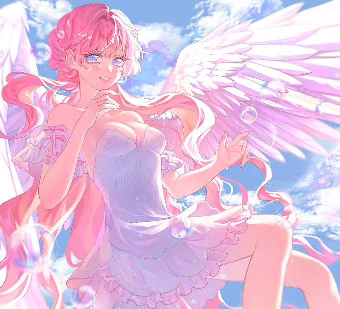 draw anime style character illustration