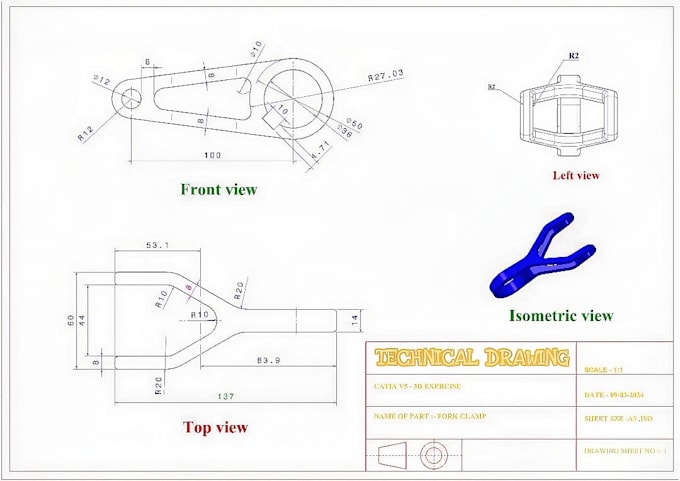 do great 2d patent technical drawing or engineering drawing of your product