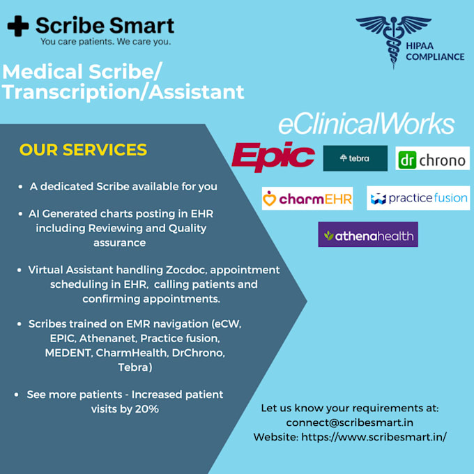 do virtual medical scribing and assistant