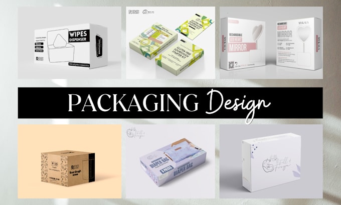 design elegant product packaging box, mailer box for amazon package