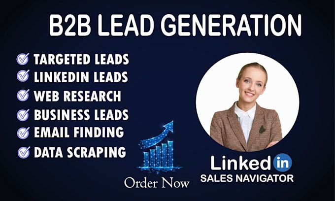 do web research, targeted b2b lead generation and email finder lead generation