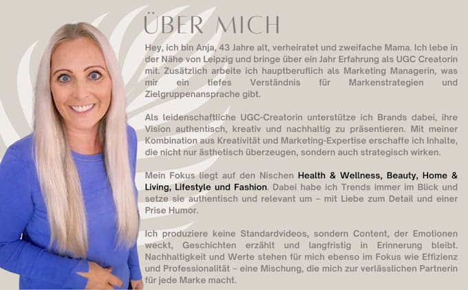 be your german ugc creator for tiktok, facebook and instagram videos