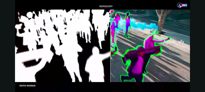 do rotoscoping,vfx,masking,background removal, cleanup