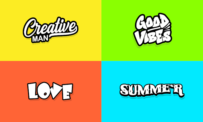 do creative text logo design with unlimited revisions