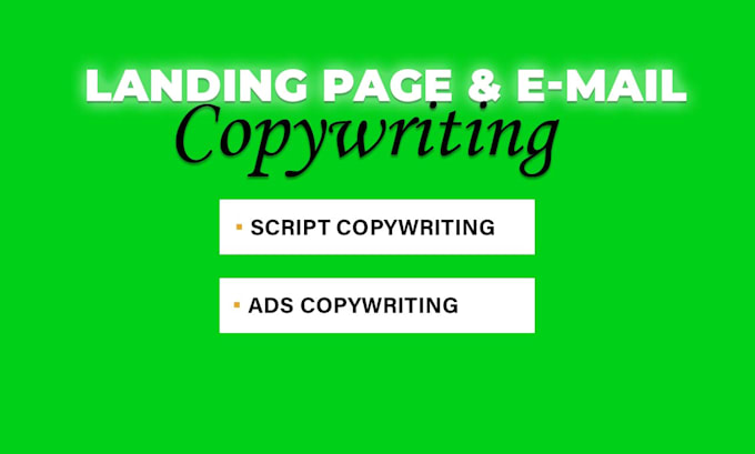 write high converting landing pages, ad copy, and emails for dtc brands